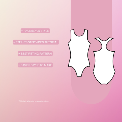 Racerback Pattern Child Small to Adult Large